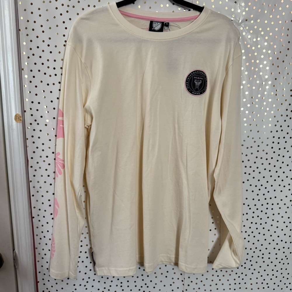 Miami MLS Cream Long Sleeve Women's Top